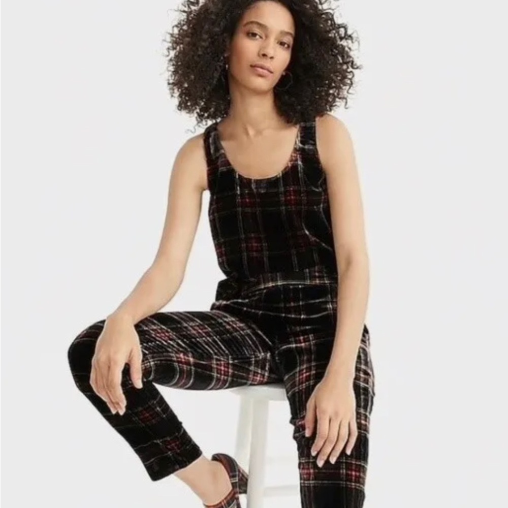 J.crew | NWT 8 plaid stewart tartan velvet blouse